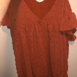 Rust blouse